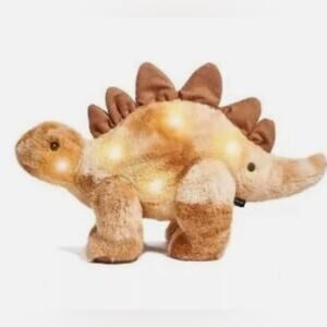 FAO Schwartz Light Up & Sound Stegosaurus Dinosaur Plush Stuffed Animal